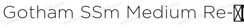 Gotham SSm Medium Re字体转换